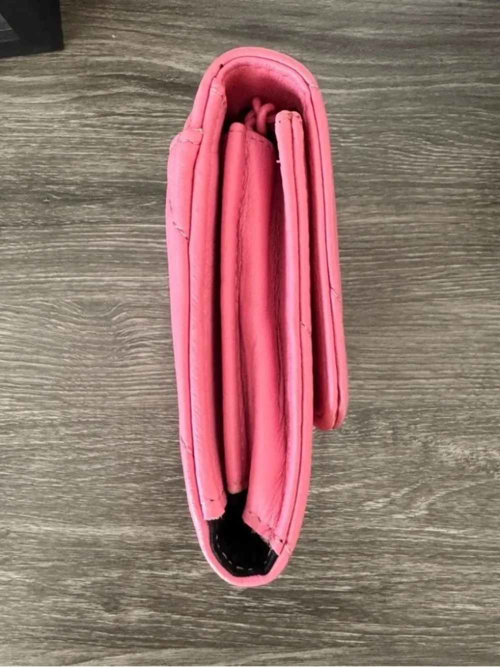 Kurt Geiger Pink SoHo Drench Wallet on a Chain